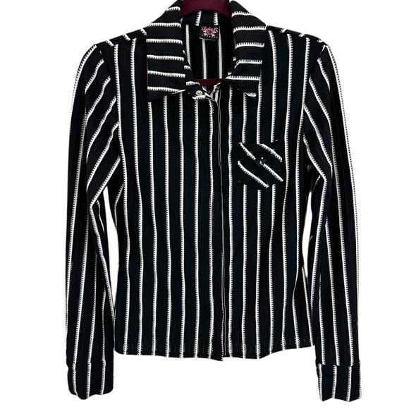 Y2k Lucky 13 Apparel Whimsygoth Button Down Blouse - Picture 4 of 8